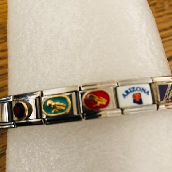 Vintage Charm Bracelet- Zoppini, 1990’s - Picture 1 of 8
